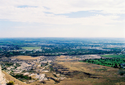 [Scottsbluff looking north.]